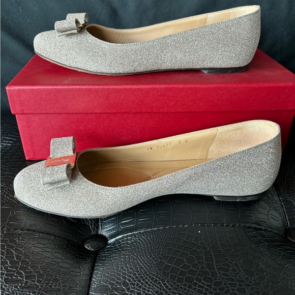 Ferragamo Varina glitter flats - Picture 5 of 7